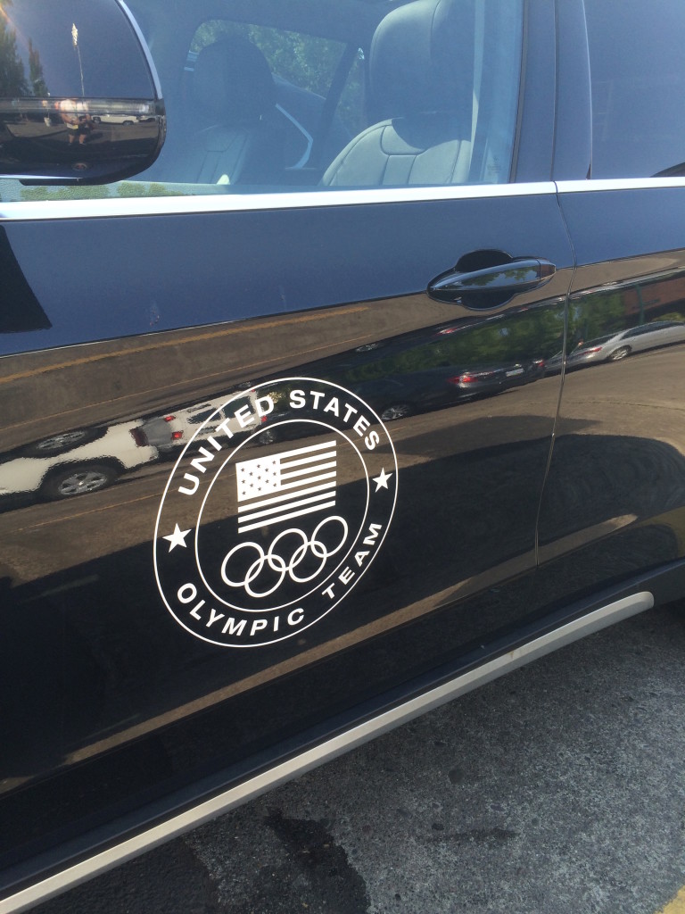 The US Olympic team was here for time trials- how cool!